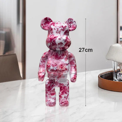 Exotic Graffiti Bear Collector’s Sculpture