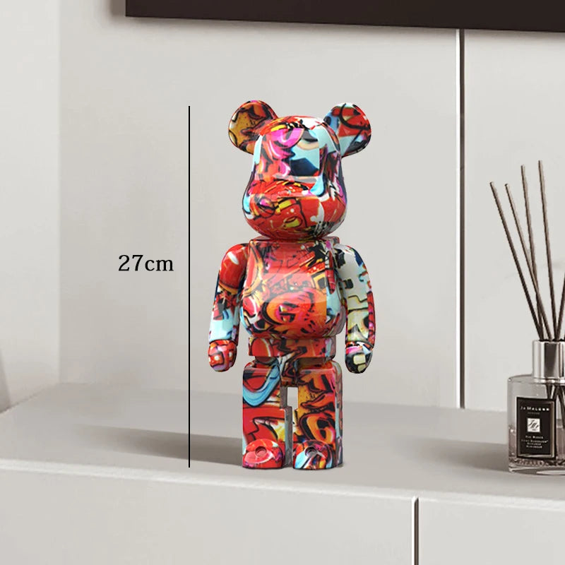 Exotic Graffiti Bear Collector’s Sculpture