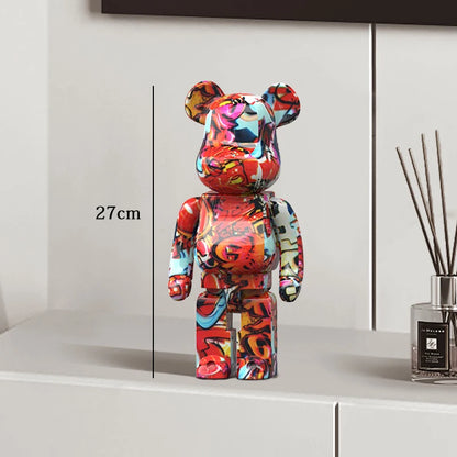 Exotic Graffiti Bear Collector’s Sculpture