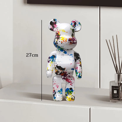 Exotic Graffiti Bear Collector’s Sculpture