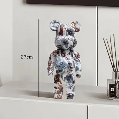Exotic Graffiti Bear Collector’s Sculpture