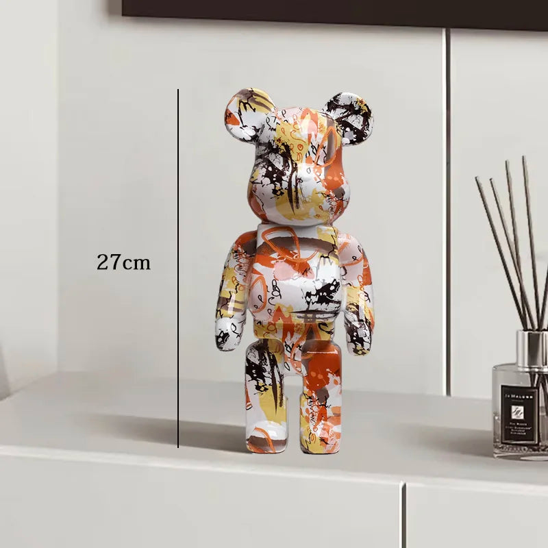 Exotic Graffiti Bear Collector’s Sculpture