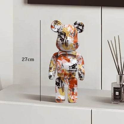 Exotic Graffiti Bear Collector’s Sculpture