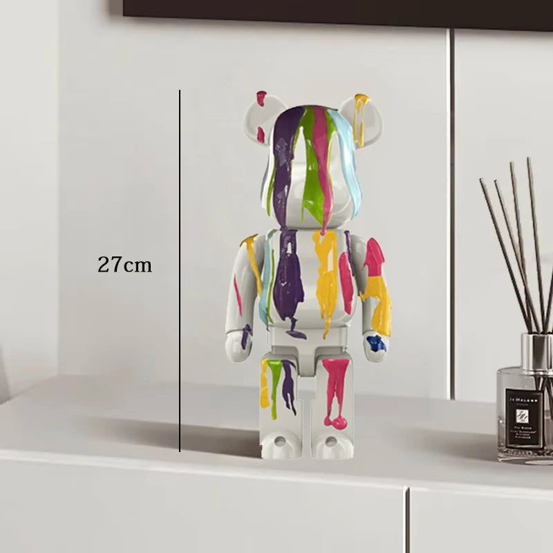 Exotic Graffiti Bear Collector’s Sculpture
