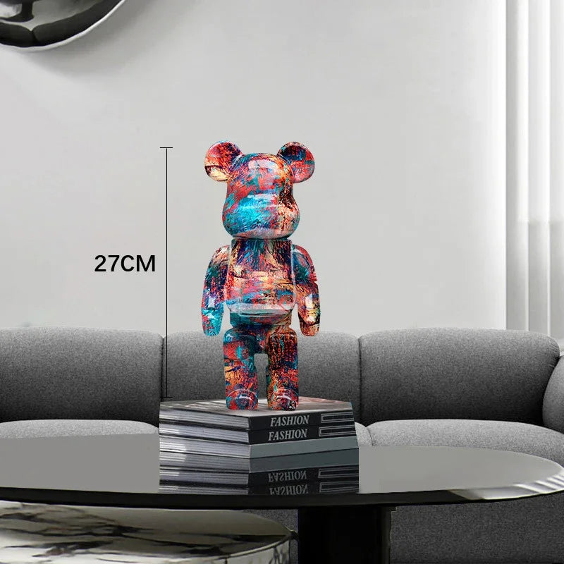 Exotic Graffiti Bear Collector’s Sculpture
