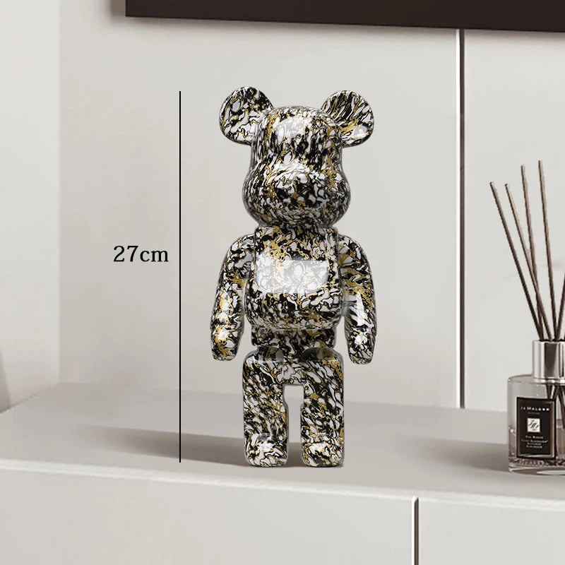 Exotic Graffiti Bear Collector’s Sculpture