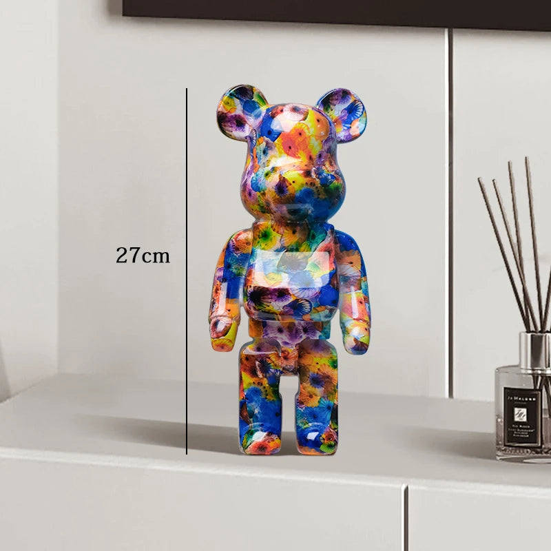 Exotic Graffiti Bear Collector’s Sculpture